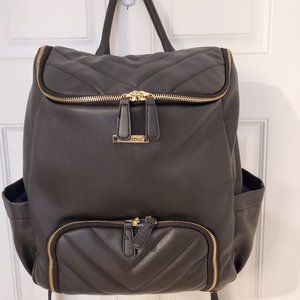 Black Quilted Women's Backpack